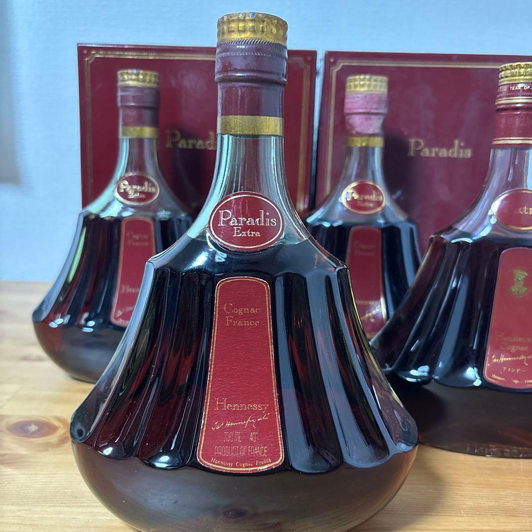 ヘネシー Hennessy パラディ エクストラ 旧グリーンボトル　4点セット