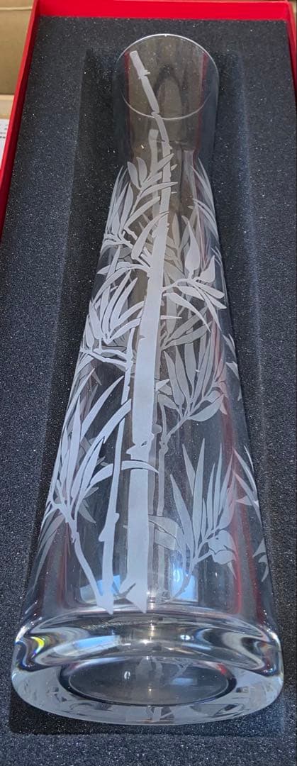 バカラ 草文花　花瓶　フラワーベース　大型サイズ