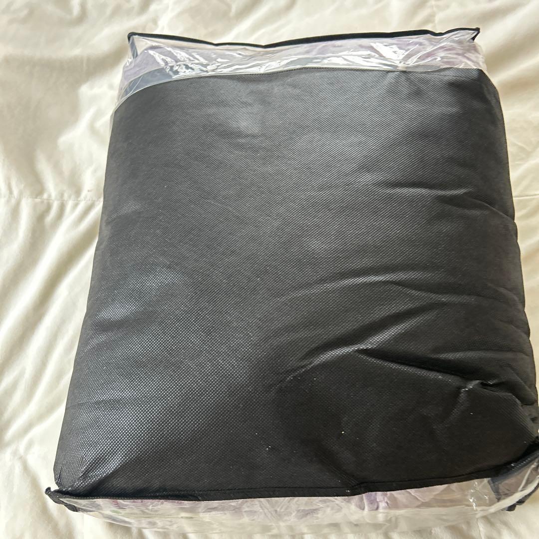 新品未使用品　希少なクイーンサイズ　西川　掛け布団カバー　ラベンダー色　フワフワ