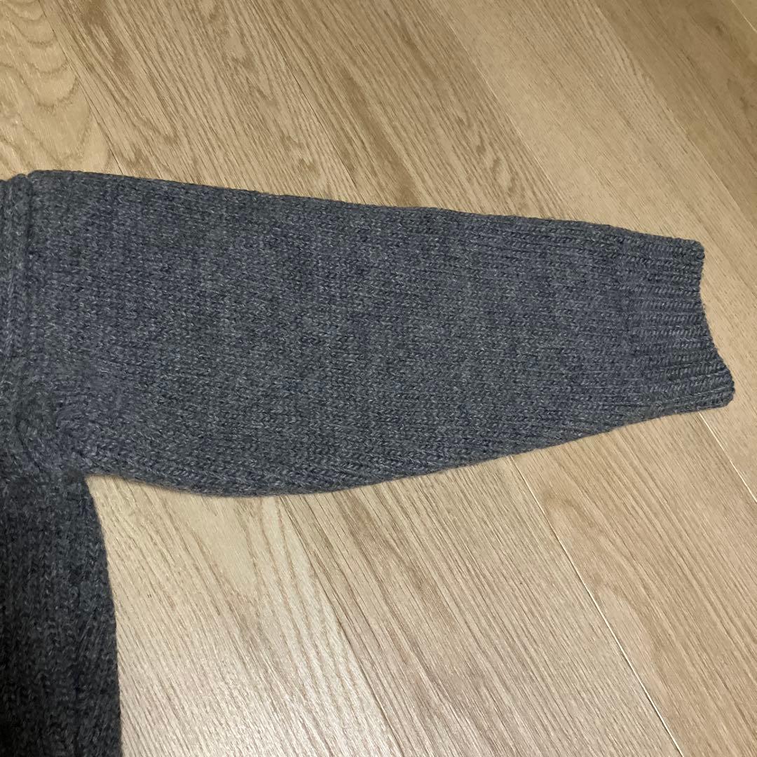 AURALEE グレー ニットセーター SUPER MILLED KNIT 4
