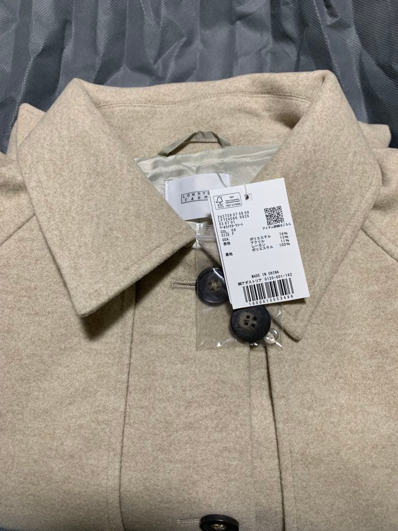 LOWRYS FARM ウールライクヨークコート