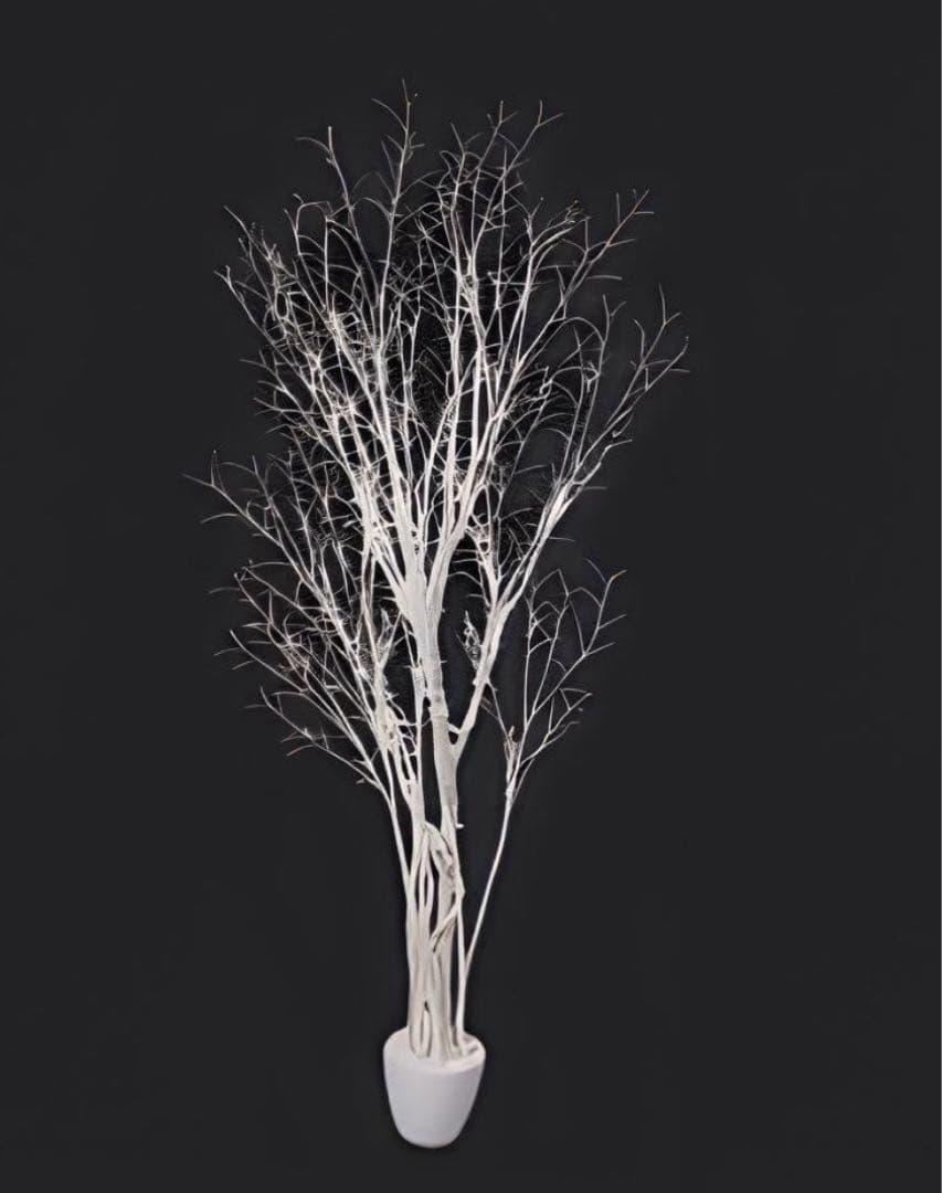 光触媒　人工観葉植物　フェイクグリーン　ホワイトブランチポット180センチ