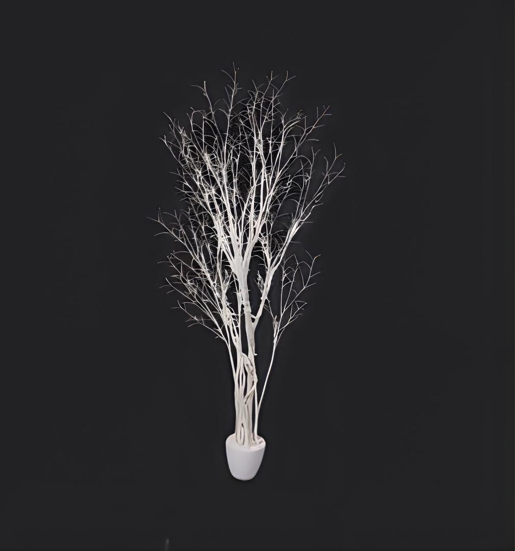 光触媒　人工観葉植物　フェイクグリーン　ホワイトブランチポット180センチ