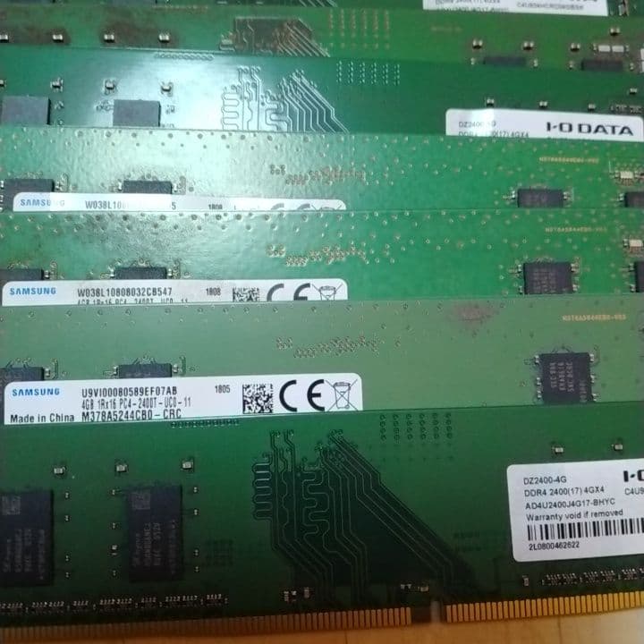 DDR4 4GBメモリーセット18枚