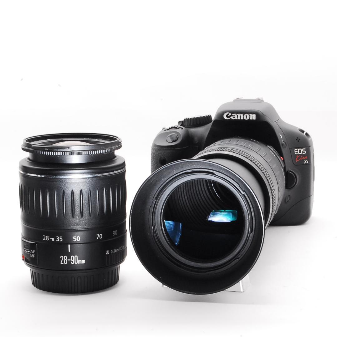 軽量ボディCano kiss X4ダブルレンズセット旅行に最適☘️