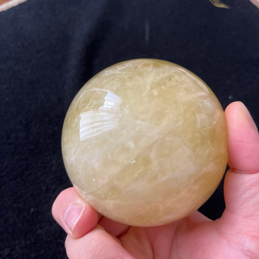 ぼ*)様 希少非加熱シトリンスフィア　安心台座付き！