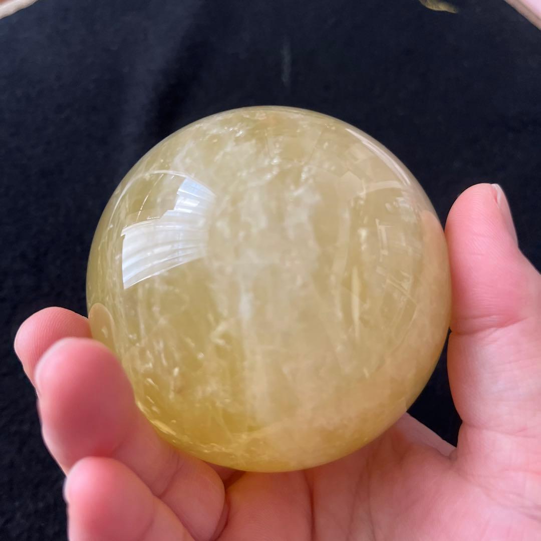 ぼ*)様 希少非加熱シトリンスフィア　安心台座付き！