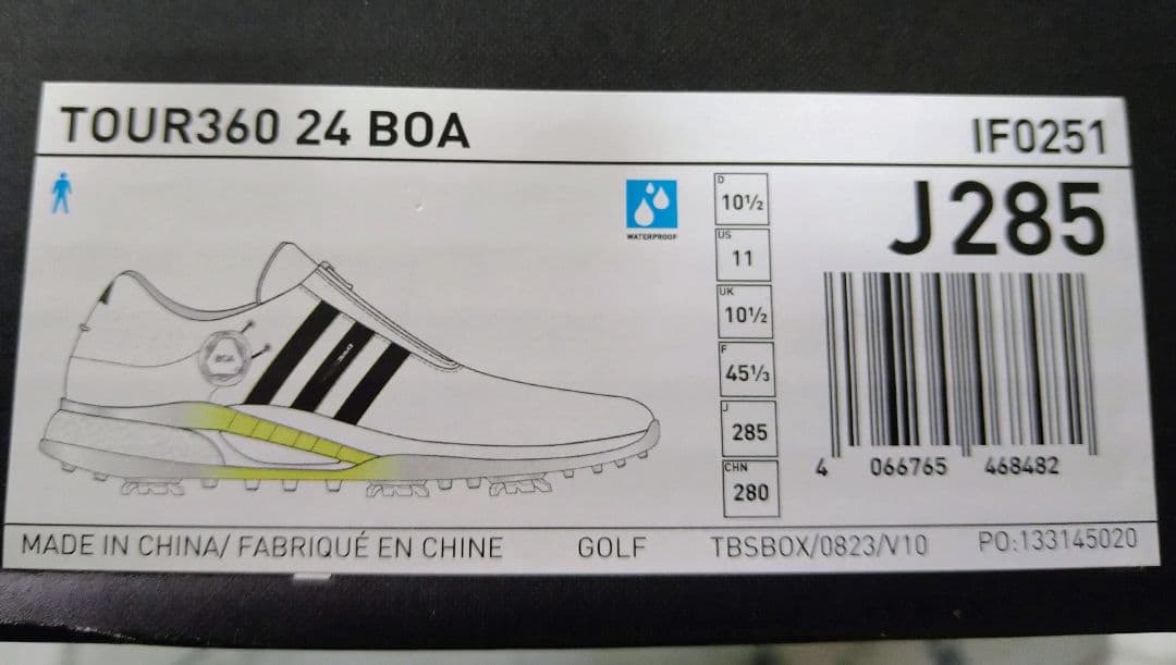 アディダス ゴルフシューズ メンズ ツアー360 24ボア 28.5cm