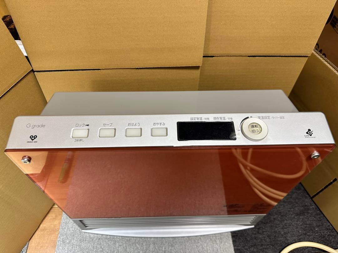 ガラス製品　ガスファンヒーター GSー35G2G都市ガス用 大阪ガス 15畳まで
