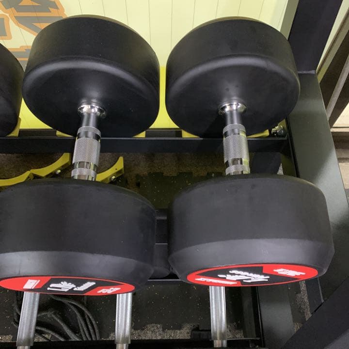 ラバーラウンドダンベル　2.5kg から25kg  6セット