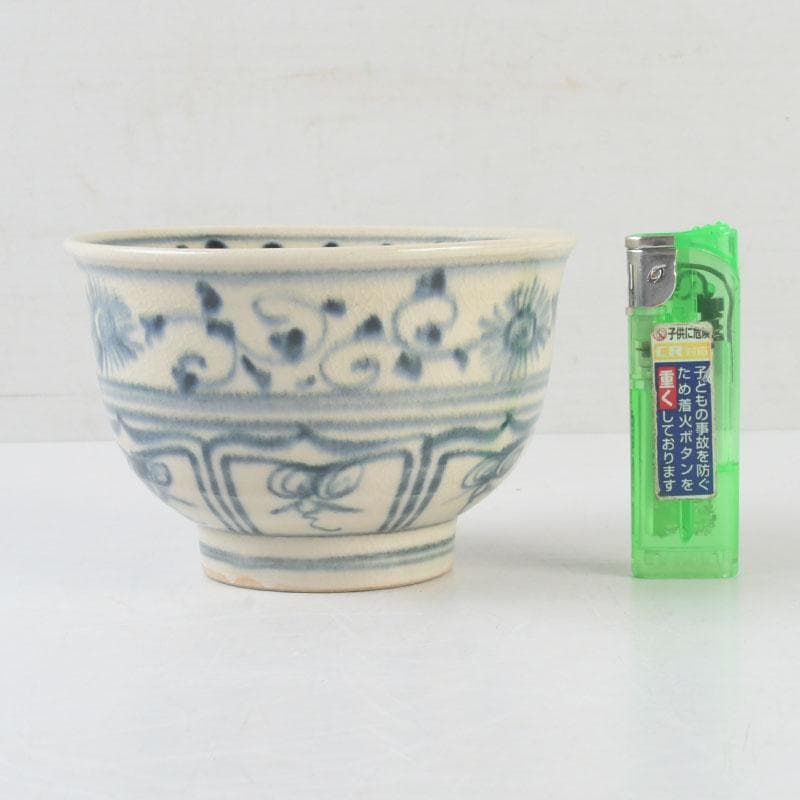 茶道具　加藤連瓶造　安南写　数茶碗　十客　共箱　V　9730A