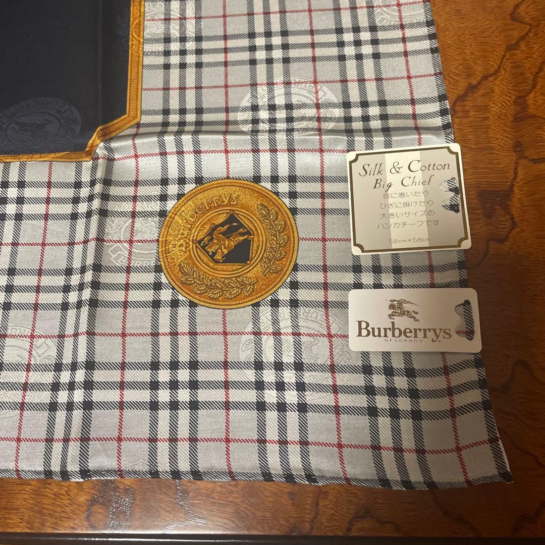 H*a様 Burberrys シルク&コットン チェック柄ハンカチーフ4枚セット