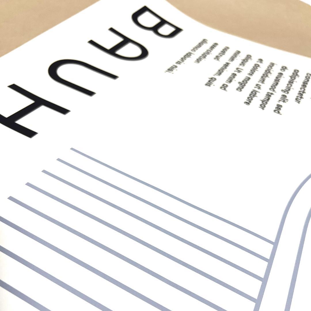 【A1特大版】BAUHAUS インテリアポスター プレミアム印刷 ・特別仕様版