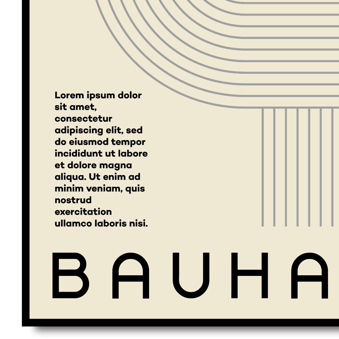 【A1特大版】BAUHAUS インテリアポスター プレミアム印刷 ・特別仕様版