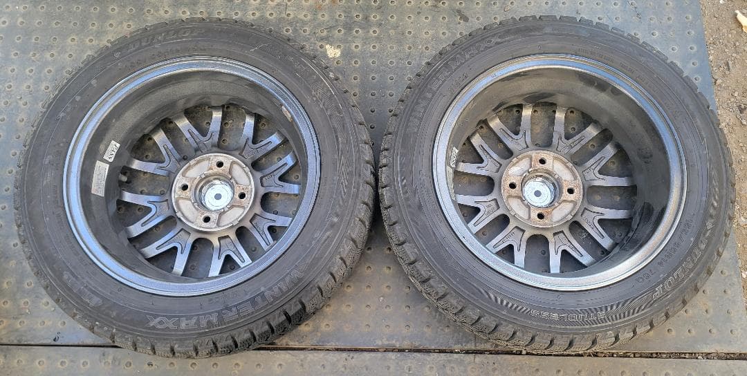 手渡し可■埼玉■社外14インチ＋バリ山スタッドレス 155/65R N BOX