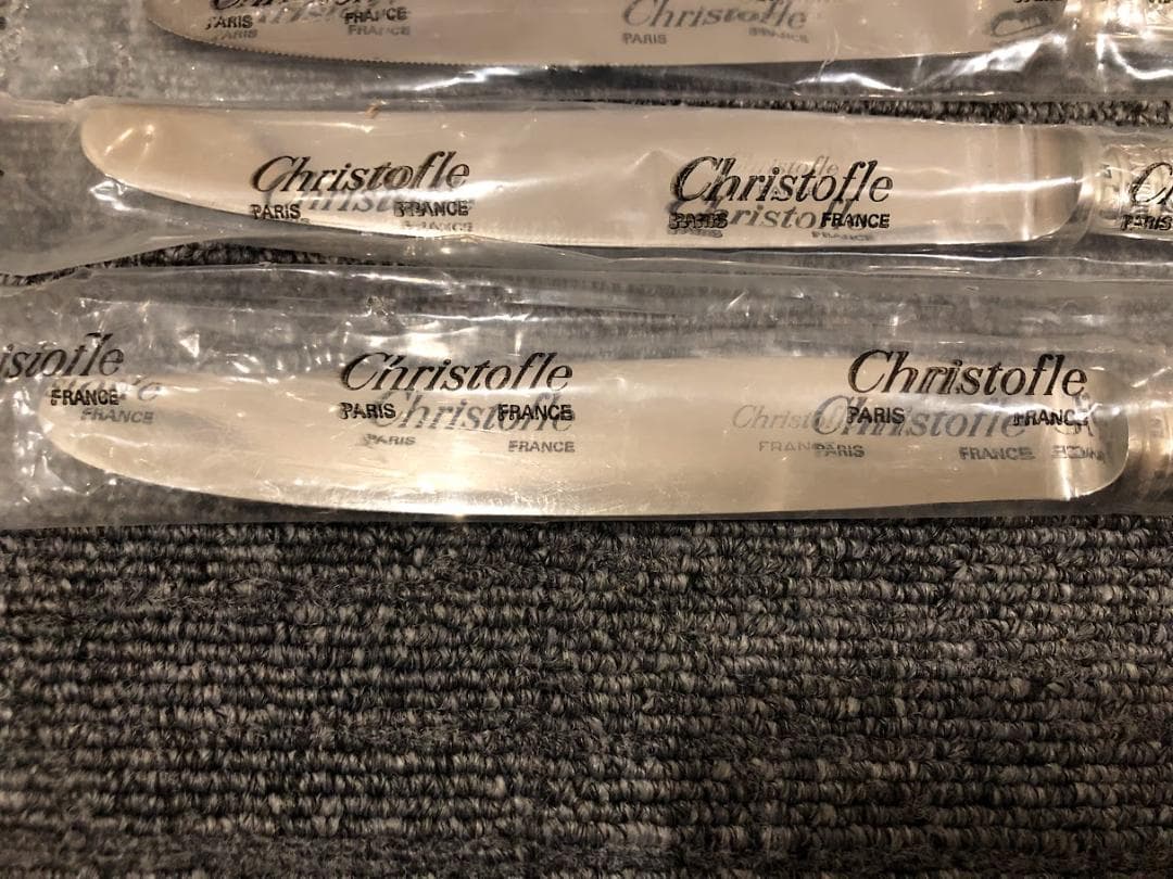 Christofle マルメゾン シルバープレート ディナーナイフ 4本 新品