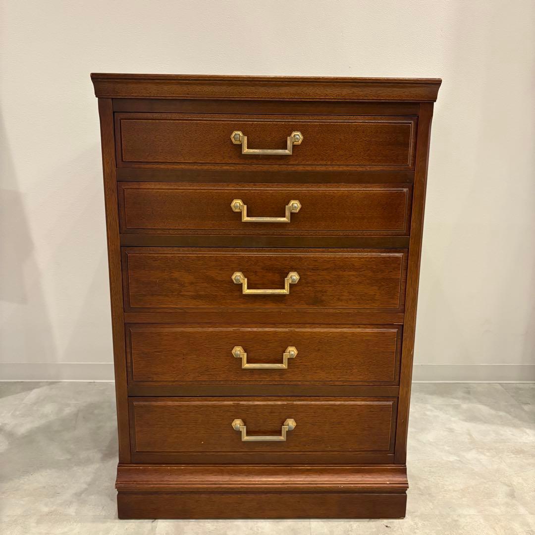 maruni 木製チェスト　５段　引き出し　シンプル　マルニ　地中海シリーズ