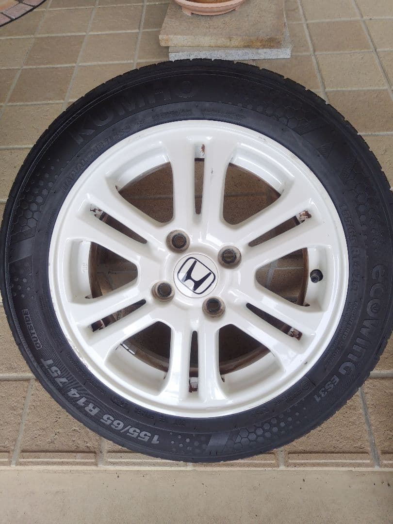 N-BOX+ JF1 純正 14インチ アルミホイール 新品タイヤ 岐阜 手渡し