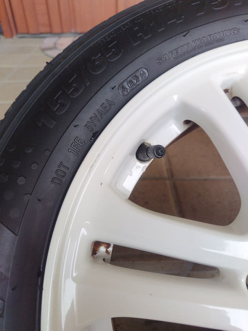 N-BOX+ JF1 純正 14インチ アルミホイール 新品タイヤ 岐阜 手渡し