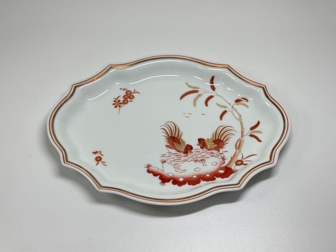 Richard Ginori レッドコック ミニオーバルプレート 小皿