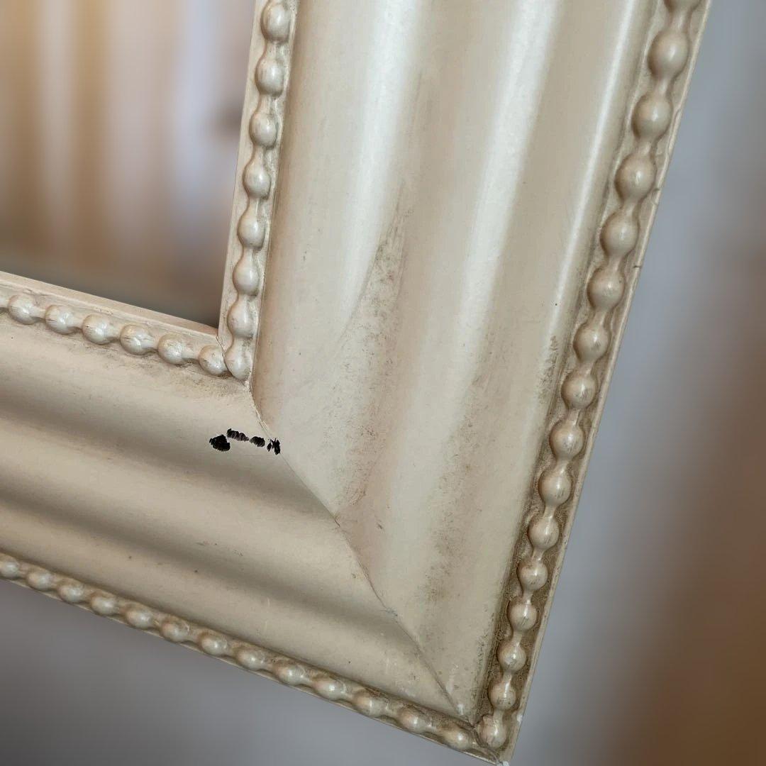 マンズアンティークミラー　鏡　ブロカント　ヨーロッパ　ビンテージ　壁掛け