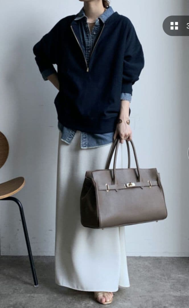 人気完売商品！新品　DOUDOU リヨセルデニムシャツ　2025年購入　ドゥドゥ