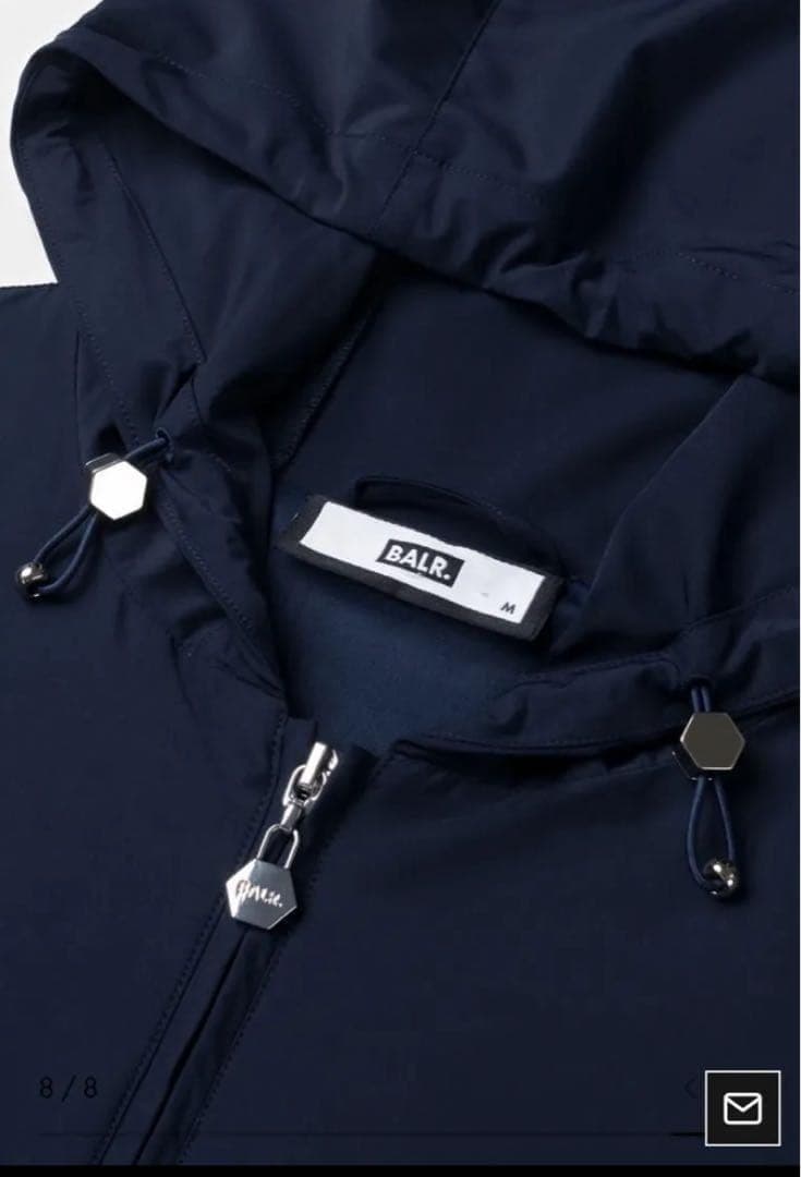 【BALR】ボーラー　トラックジャケット　パーカー　ネイビー　XL