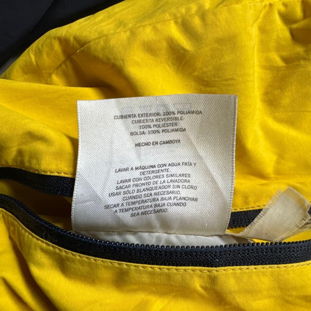 90s古着NAUTICAリバーシブルウォームアップ短丈ドローコード裾T70