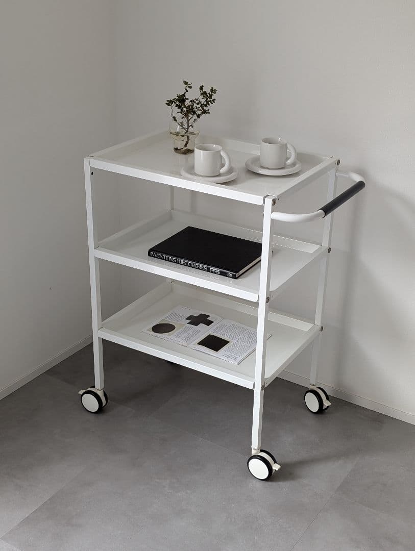 USED/スチール ワゴンラック メディカルワゴン モダン サロンワゴン