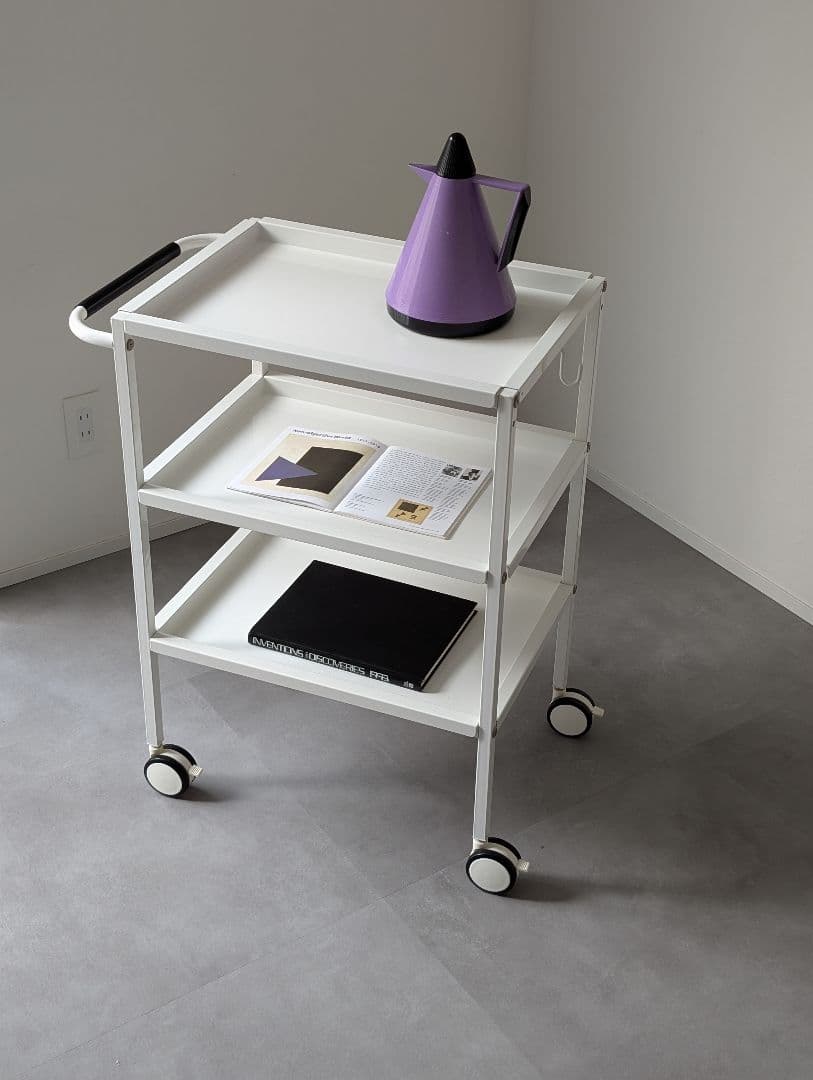 USED/スチール ワゴンラック メディカルワゴン モダン サロンワゴン