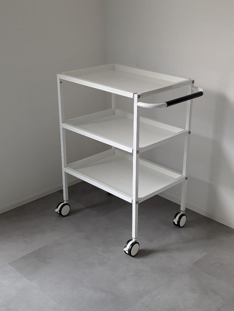 USED/スチール ワゴンラック メディカルワゴン モダン サロンワゴン