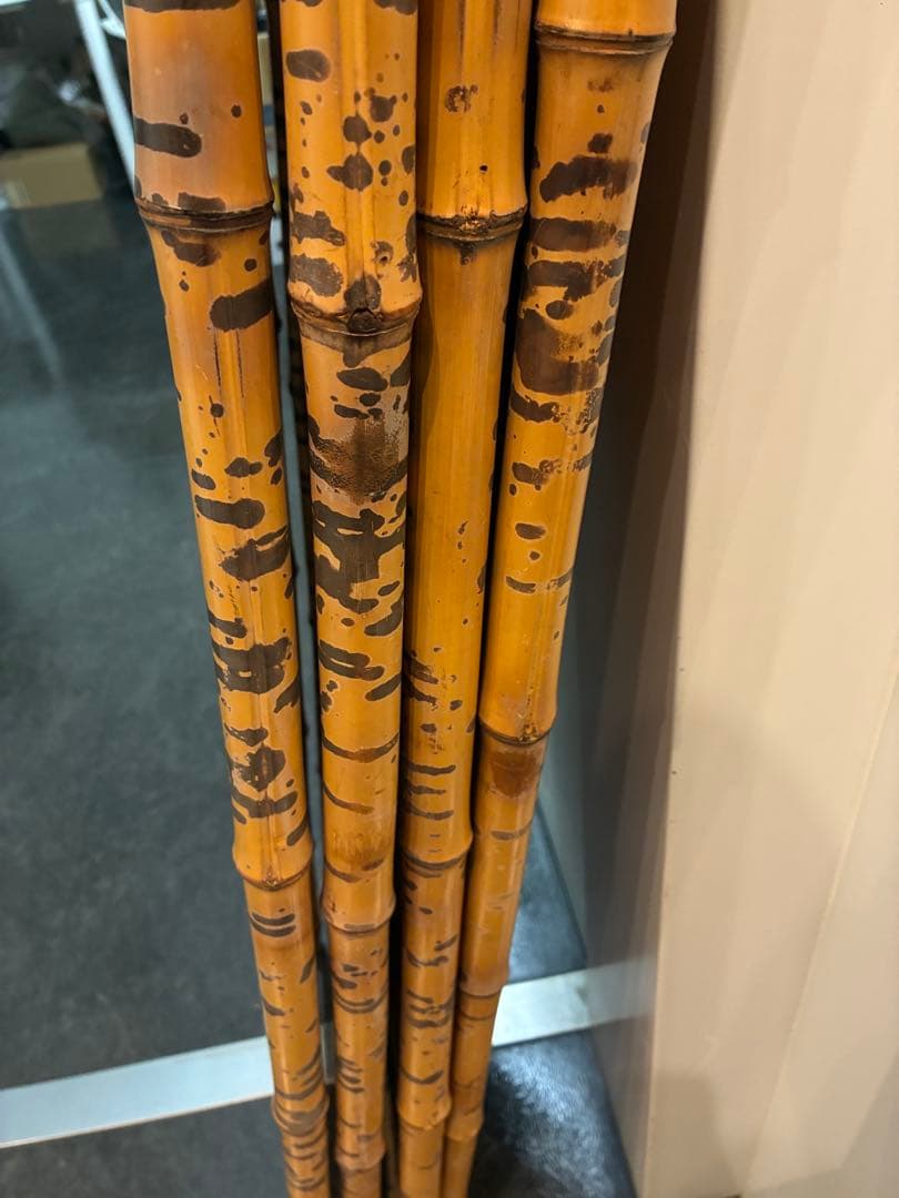 ついたて　衝立　4面　竹製　痛み無し　中古　和風　日本製　パーテーション　室内用