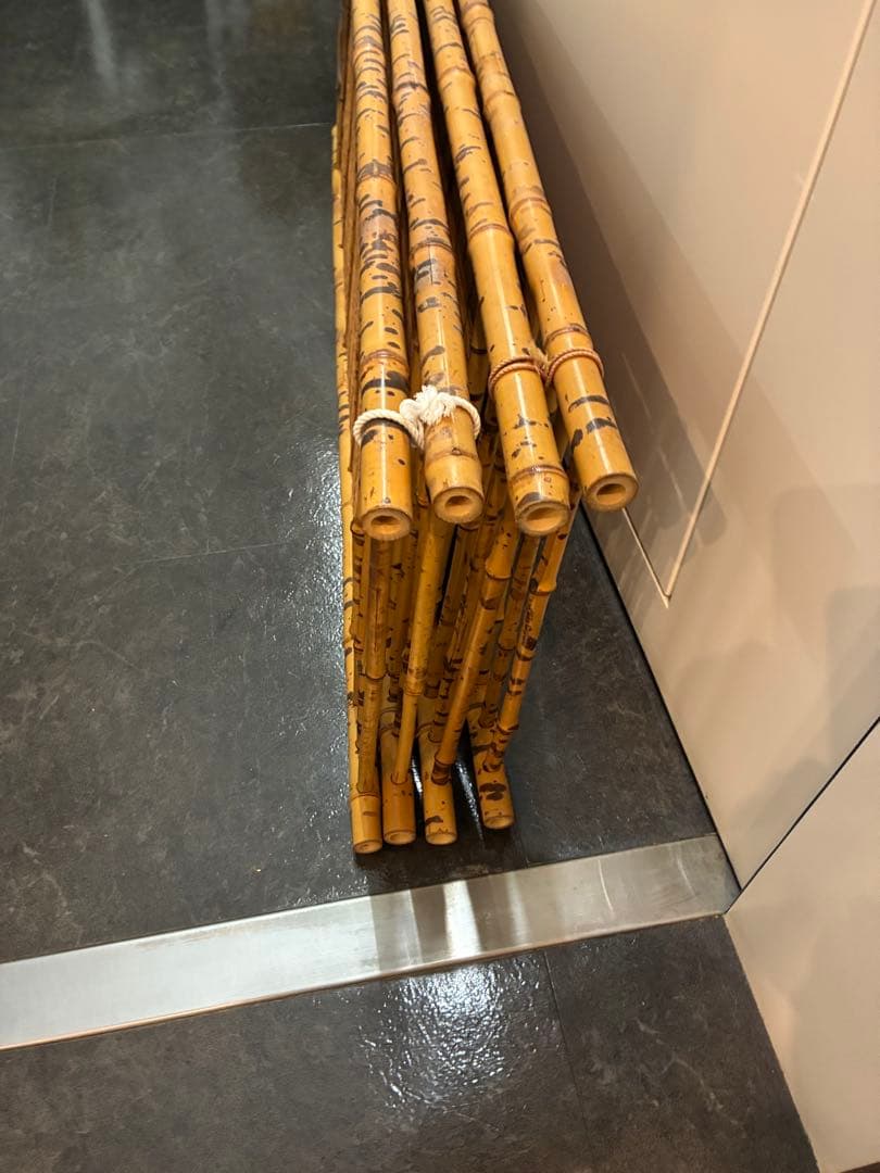 ついたて　衝立　4面　竹製　痛み無し　中古　和風　日本製　パーテーション　室内用