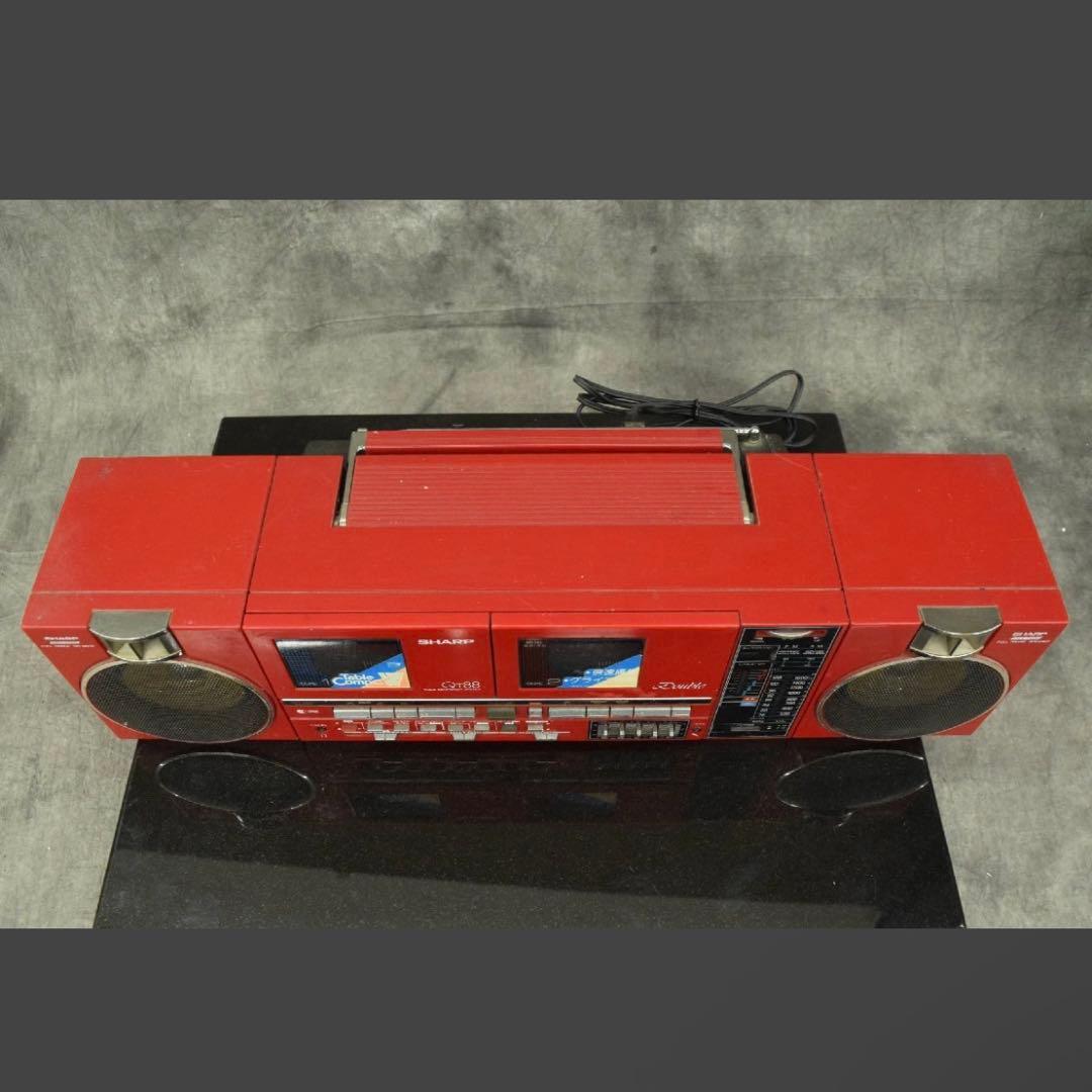 【送料無料】SHARP QT-88R シャープ ダブルラジカセ