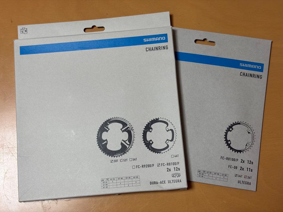 ULTEGRA FC-R8100 12S 52-36T チェーンリングセット