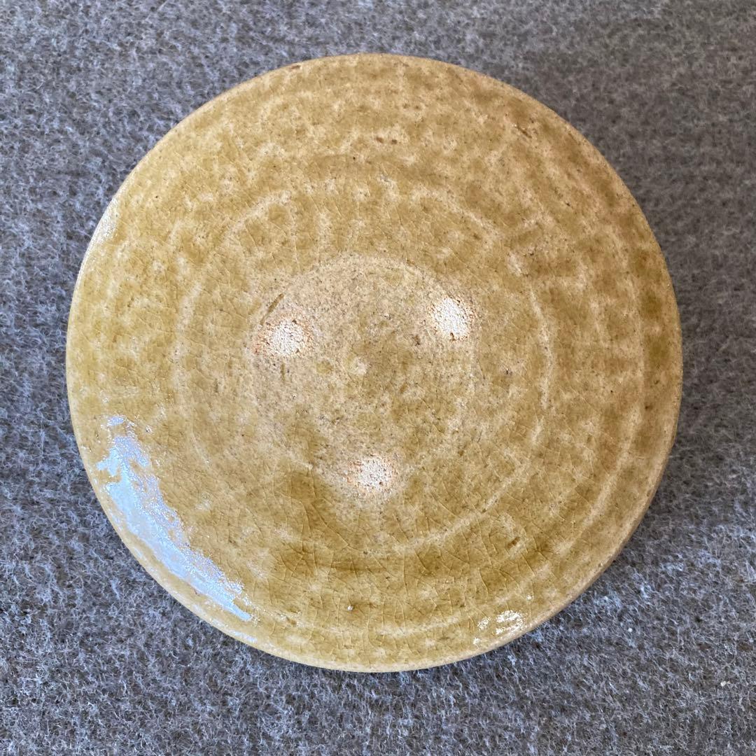 水指　黄瀬戸　耳付き　織部　共蓋　茶道具　陶芸　陶器　水差