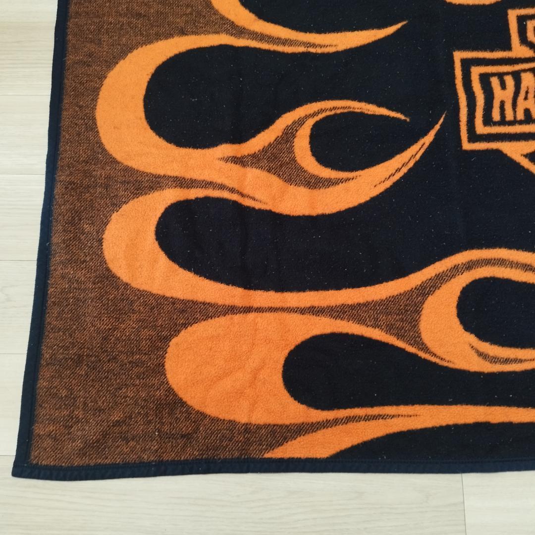 ハーレーダビッドソン ビンテージ ブランケット アンティーク 古着屋 IO74