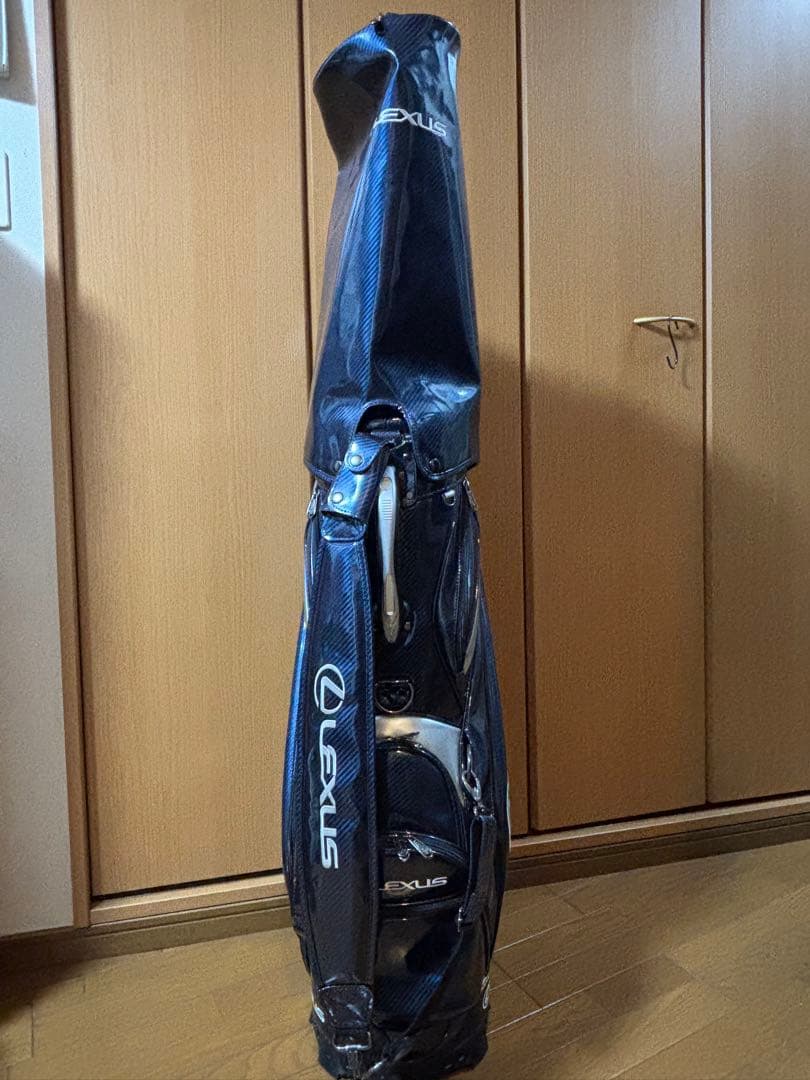 LEXUS キャディバッグ ブルー　2ラウンド使用　ほぼ無傷　アイアンカバー付き