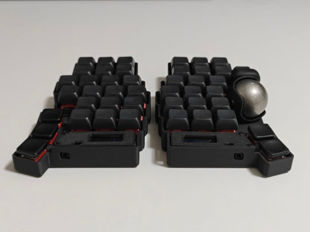 keyball44 完成品 自作キーボード 左右分割 ブラック