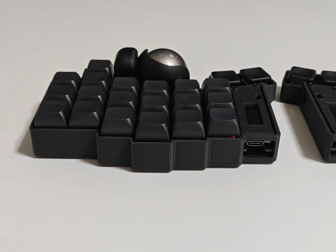 keyball44 完成品 自作キーボード 左右分割 ブラック