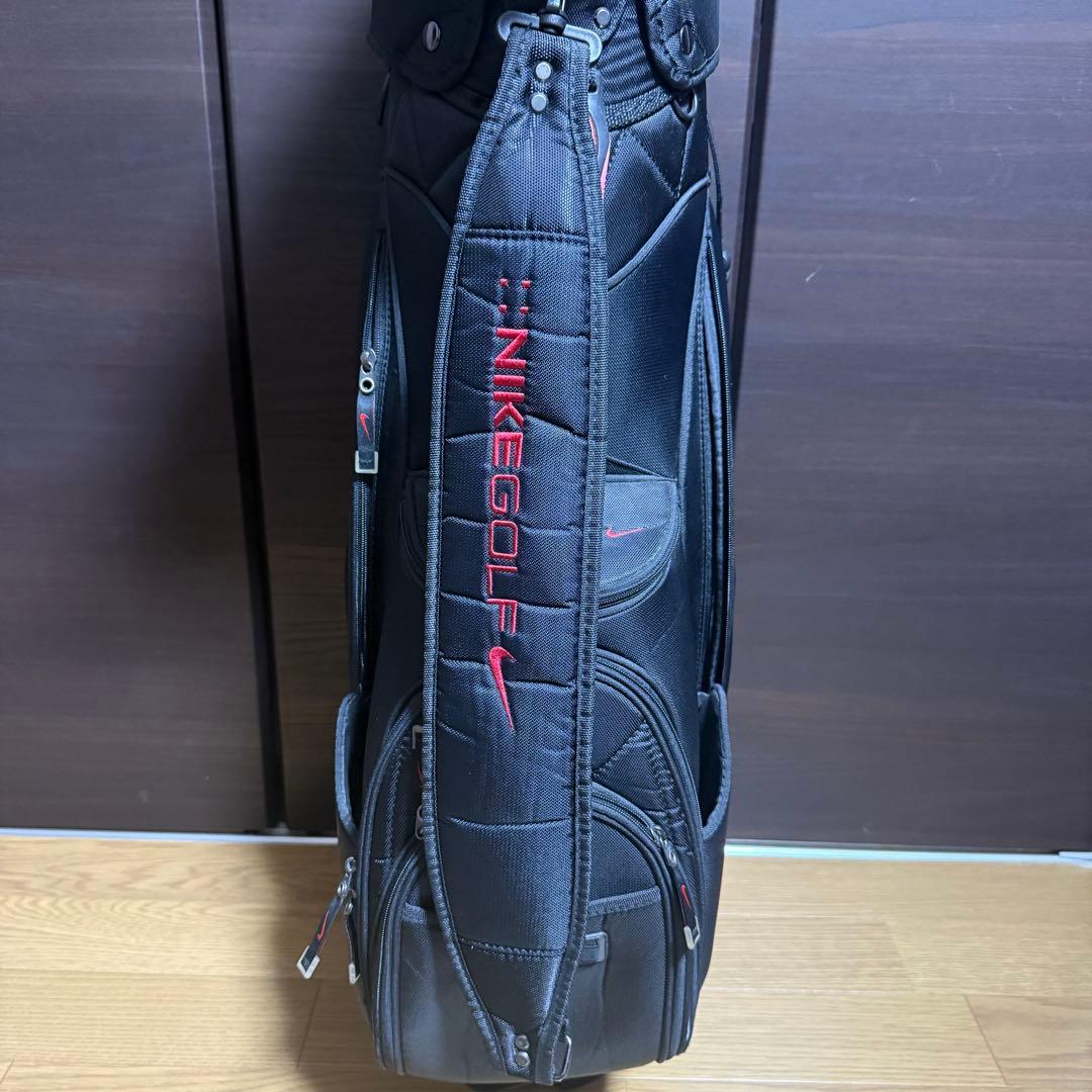 NIKE GOLF ゴルフバッグ キャディバッグ ブラック レッド