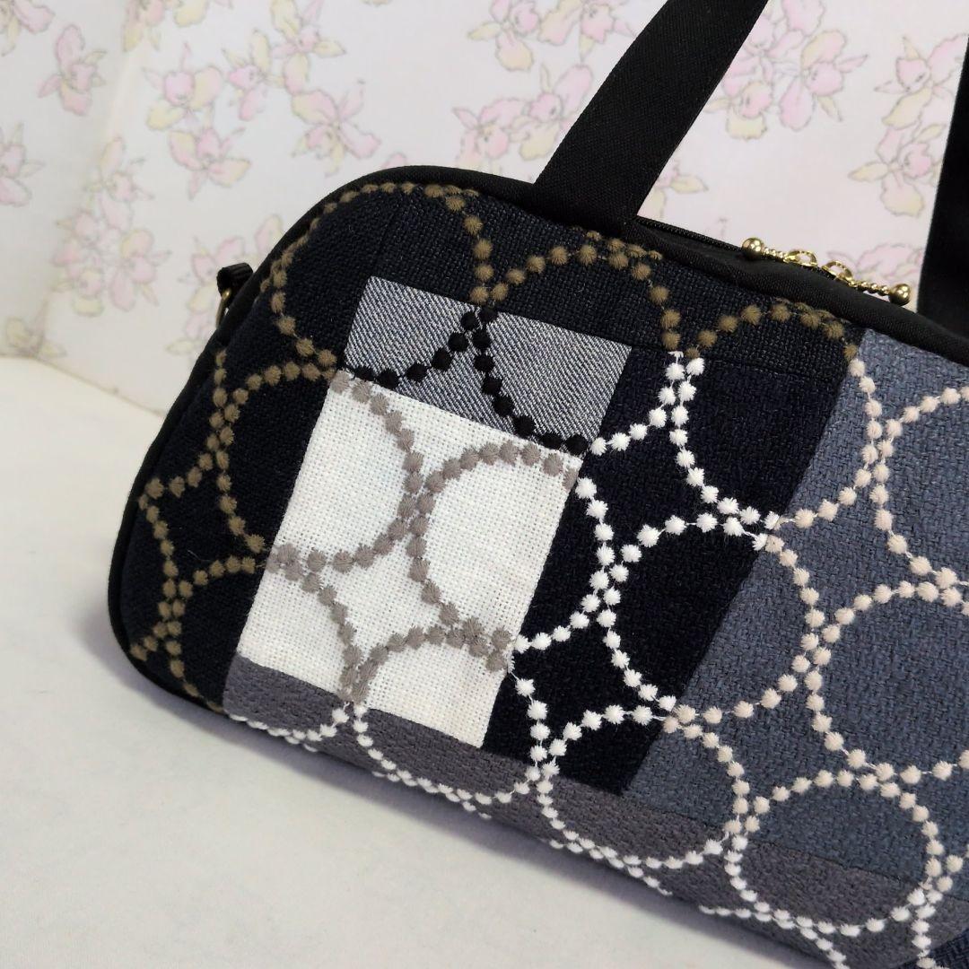 ミナペルホネン　ハンドメイド　バッグ　タンバリン　ボストン