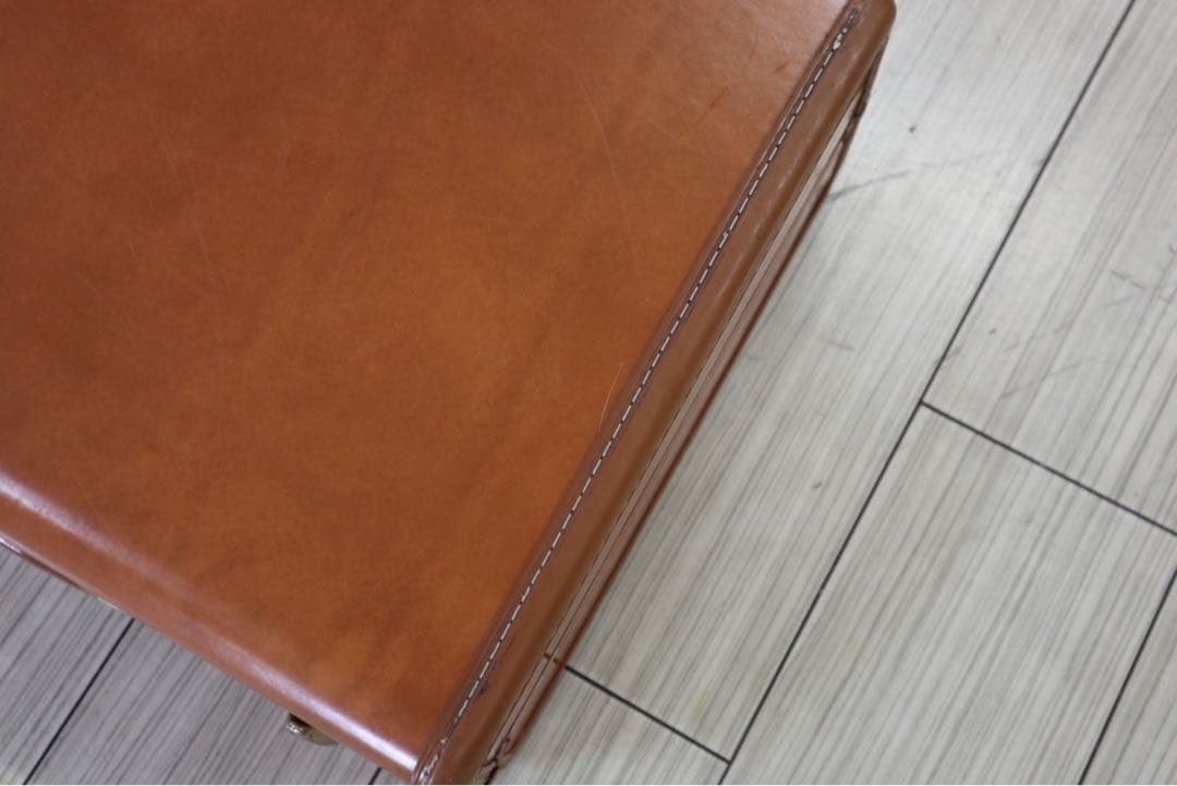 Samsonite キャメル レザー スーツケース アメリカ ヴィンテージ　家具