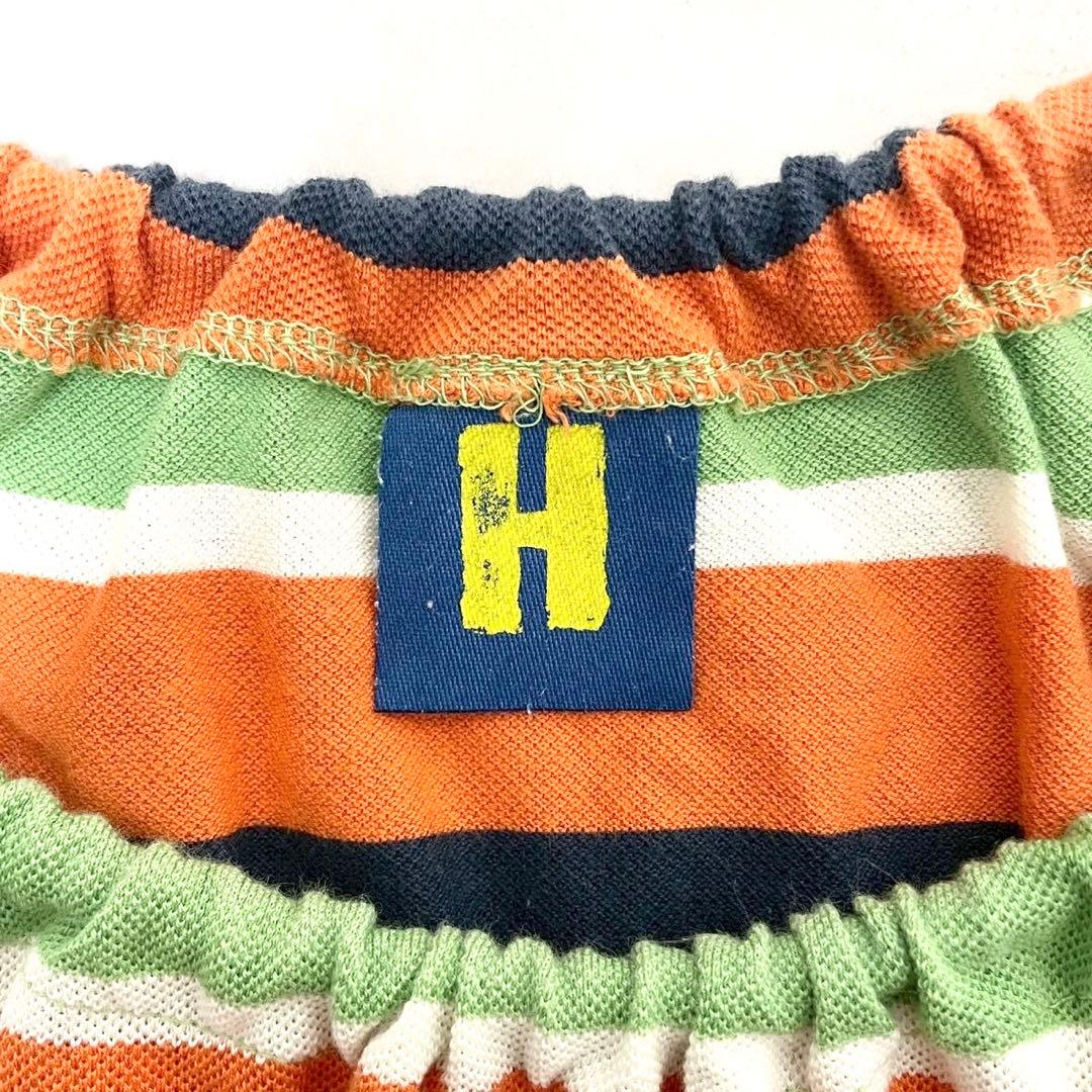 y2k❤️00s HYSTERIC GLAMOUR ボーダー ロゴ ホルターネック