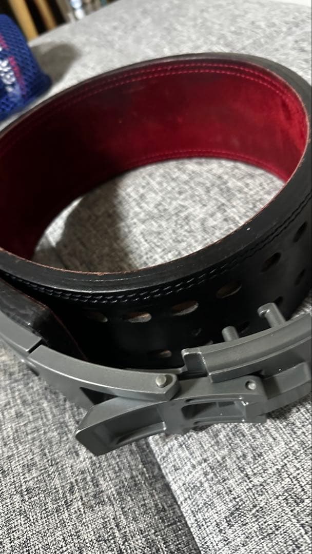 ハ*セ様 SBD トレーニング・パワーベルト 黒/赤　サイズS