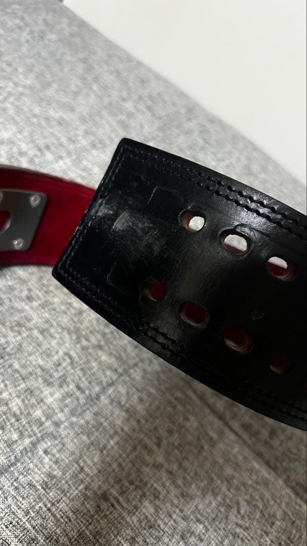 ハ*セ様 SBD トレーニング・パワーベルト 黒/赤　サイズS