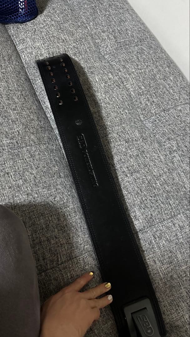 ハ*セ様 SBD トレーニング・パワーベルト 黒/赤　サイズS