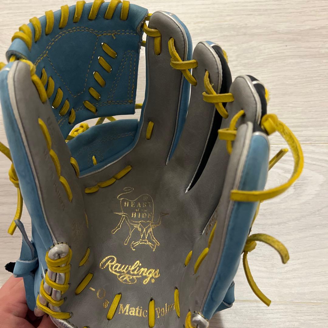 Rawlings 野球グローブ 水色/黒