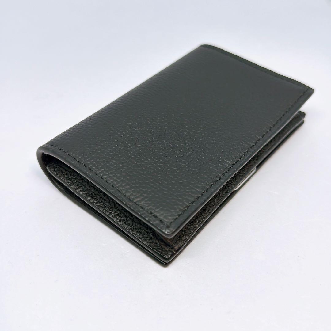 【極美品】LOEWE ロエベ アナグラム ビジネスカードホルダー シルバー