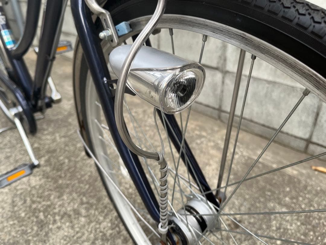 あさひ シティサイクル 前カゴ付／自動点灯ライト・防犯ワイヤー付【国分寺 引取】